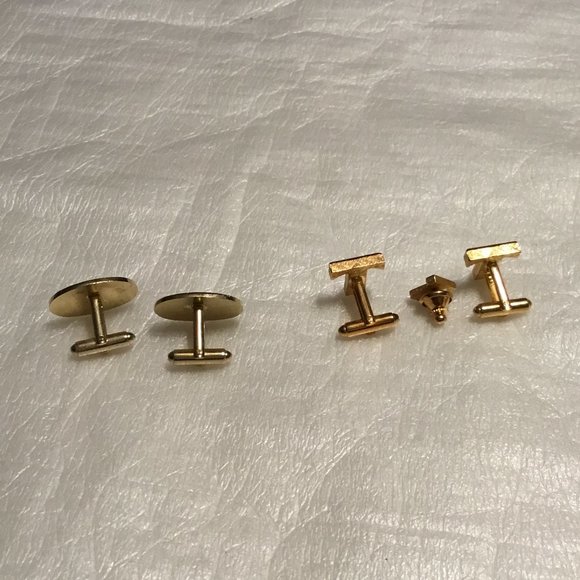 Two vintage pairs of Dante cufflinks - old car & T initial - Picture 5 of 9